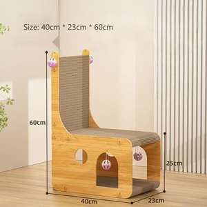 Rascador para Gatos OEM/ODM con Casa de Hierba Gatera, Venta al por Mayor, Mueble Clásico de Cartón Corrugado, Embalaje de Cartón - Product Image 6