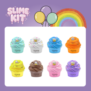 Rainbow Butter Slime Super Soft Non-Sticky Scented Stress Relief Sensory <b>Toy</b> for Kids - Product Image 2