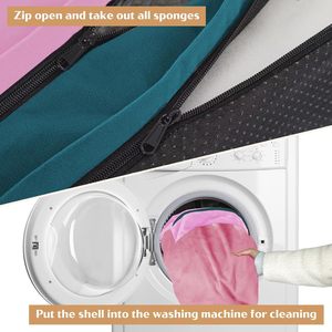 سرير كلاب طبي كبير الحجم XL، مقاوم للماء، مع حواف قابلة للإزالة، غطاء قابل للغسل، قاعدة غير قابلة للانزلاق، مستطيل الشكل، بلون النعناع والتوت، قابل للتخصيص - Product Image 4