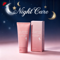 Nouveau Masque de Nuit au Collagène 2026 – Masque Gel Coréen Hydratant à l'Acide Hyaluronique et au Collagène, Effet Peeling