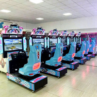 Simulateur de conduite automobile électronique dynamique 3D et simulateur de course, machine d'arcade à monnayeur à vendre