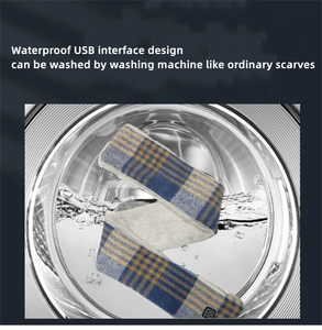 Şarj Edilebilir Isıtmalı Eşarp Yıkanabilir Boyun Isıtıcı Ayarlanabilir Sıcaklık Yumuşak Peluş Elektrikli Isıtma Sıcak Eşarp USB Şarj - Product Image 3