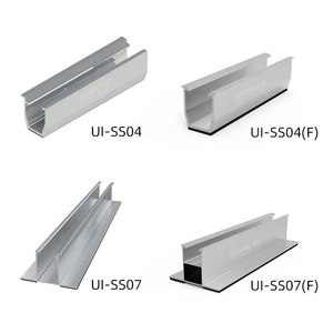 Système de montage de panneaux photovoltaïques sur toit métallique trapézoïdal, <span class=keywords><strong>rail</strong></span> court sans <span class=keywords><strong>rail</strong></span>, support <span class=keywords><strong>solaire</strong></span> en aluminium, mini-<span class=keywords><strong>rail</strong></span> - Product Image 5