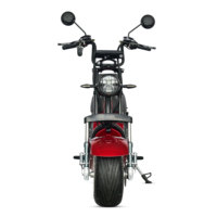 Double siège pour le marché brésilien Produit populaire 2000W 60V20AH Fat Tire Long Range Scooters électriques 10 pouces 2 roues Citycoco Adulte