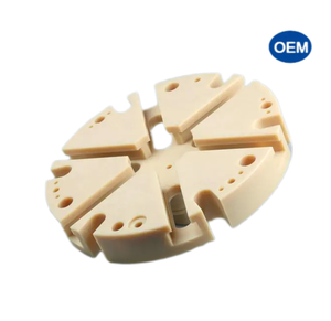 Chất lượng cao <span class=keywords><strong>CNC</strong></span> chính xác gia công PEEK phụ tùng mịn sạch PEEK tấm que polyetheretherketone nhựa cho khoan POM - Product Image 3