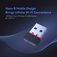 LB-Link WN151 150Mbps Harici USB2.0 Dongle Ethernet Ağ Kartı Adaptörü, Dizüstü Bilgisayarlar, Masaüstü Bilgisayarlar, Windows Kablosuz WiFi için