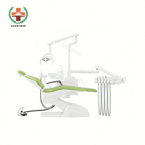 Piezas <span class=keywords><strong>y</strong></span> <span class=keywords><strong>funciones</strong></span> de una silla <span class=keywords><strong>dental</strong></span> cómoda, equipo de silla de unidad <span class=keywords><strong>dental</strong></span> con lámpara LED o lámpara halógena, por un momento. - Product Image 5