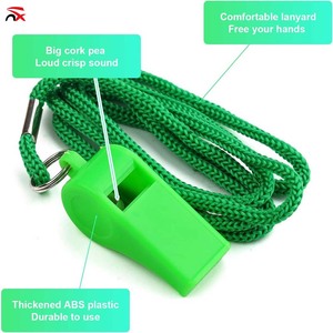 Оптовая продажа, индивидуальный пластиковый красочный свисток с логотипом для рекламных тренингов, подарки для рекламных фанатов - Product Image 3