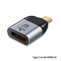 Adaptador JILIAN USB-C Nuevo de Alta Resolución 4K 60Hz para Laptop/PC, Cámara para Videojuegos, Carcasa de Aleación de Aluminio, 30 Micras de Oro