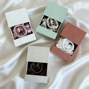 100% 19Mm Mulberry Scrunchies for Anti-Frizz Silk Tie Women Box Packaging Hair Bobbles - Product Image 4