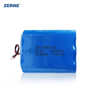 <span class=keywords><strong>แบ</strong></span><span class=keywords><strong>ต</strong></span>เตอรี่ลิเธียมไอออนแบบชาร์จได้ 6s 22.2v 1800mah <span class=keywords><strong>18650</strong></span> สำหรับอุปกรณ์รักษาความปลอดภัยไร้สาย  ปรับแต่งได้ตามความ<span class=keywords><strong>ต</strong></span>้องการจากโรงงาน - Product Image 1
