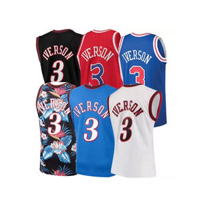 Jerseys de baloncesto nacionales cosidos de la mejor calidad morados de Chris Webber, característica de talla grande - Product Image 6