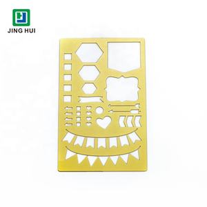 <span class=keywords><strong>Pochoir</strong></span> d'<span class=keywords><strong>alphabet</strong></span> en laiton, gaufrage métallique personnalisé, 1 pièce - Product Image 6