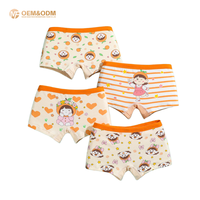 Culottes Boxer en Coton Respirantes et Adorables à Motifs de Dessins Animés pour Filles, Modèle 2026 M&F OEM ODM, Disponibles en Stock