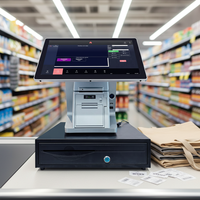 Terminal POS Android Profesional All-in-One dengan Sistem Manajemen untuk FEC Arcade, Sistem Kasir Android POS dengan Printer