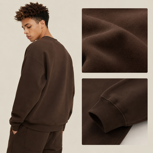 Fabricante OEM Personalizado, Impresión Premium al por Mayor, Sudaderas Extra Grandes de 345 Gramos, Mezcla de Algodón y Poliéster de Alta Calidad - Product Image 3