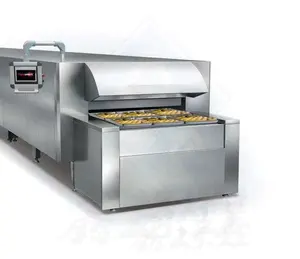Grande machine automatique de fabrication de pain cupcakes biscuits tunnel de cuisson de biscuits durs four ligne de production du fabricant