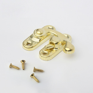 Furniture <b>Lock</b> Iron Medium-Sized Horn Hook Keyless Rustic Design Durable Plating Hardware for Box Jewelry Wine Wooden <b>Cabinet</b> - Product Image 3