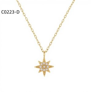 Collar de Moda con Circonia C0223 para Mujer, Joyería de Alta Calidad - Product Image 2