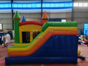 Château gonflable avec toboggan combiné, fabricant OEM, commercial, trampoline gonflable avec toboggan pour événements en plein air, <span class=keywords><strong>location</strong></span> - Product Image 6