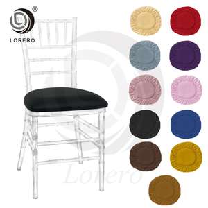 ผ้าหุ้มเบาะโพลีเอสเตอร์เก้าอี้โลหะสแปนเด็กซ์ใสสำหรับงานแต่งงาน - Product Image 4