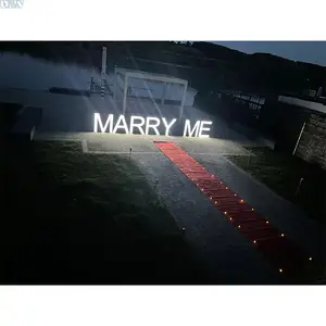 Factory Price Marry Me Sign 4 Ft Light Up Letters Giant Letters Standing Free Standing Frontlit Sign