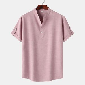 Camicia estiva da <span class=keywords><strong>uomo</strong></span> a <span class=keywords><strong>maniche</strong></span> <span class=keywords><strong>corte</strong></span> Plus Size 3XL colletto rialzato-personalizzabile all'ingrosso per il commercio estero - Product Image 4
