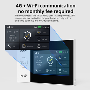 Sistema de Alarma Inalámbrico para el Hogar PGST PG-107 4G, Sistema de Seguridad WiFi con Pantalla Táctil Completa de 4.3 Pulgadas, Compatible con Alexa y Google - Product Image 5