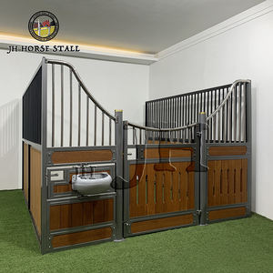 बड़े आकार के घोड़े स्थिर यूरोपीय डिजाइन घोड़े के उपकरण घोड़े की स्टाल स्टेनलेस स्टील पाइप फ्रंट पैनल - Product Image 3