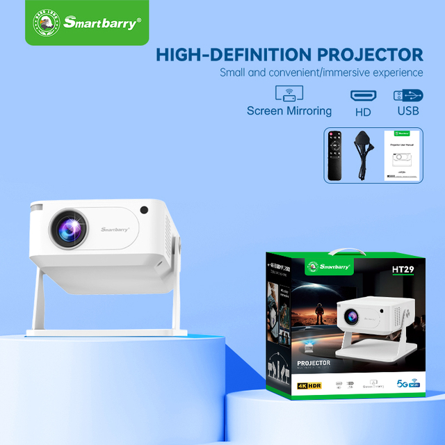 Hot HT29 720P Short Throw Android Portable Mini Outdoor Projector for Conference