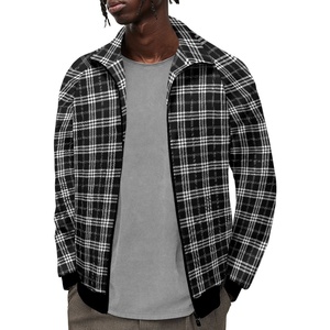 Dropshipping vestiti a basso prezzo basso Moq squisita e resistente Hawaii Palaka giacca felpa Raglan collo alto da uomo - Product Image 5