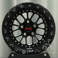 Jantes forgées HS Beadlock pour voitures de course de dragster, jantes de voiture 16 17 18 pouces 5x120 5x112 pour berline, coupé, SUV F30 G20 G22 F10 Mustang GT