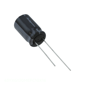 ตัวเก็บประจุสำหรับทะลุผ่านรู120 uF ตัวเก็บประจุ120 uF 20% 63V - Product Image 1