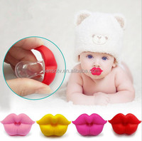 Tétines drôles en silicone pour bébés Sucettes de dentition Tétine pour bébé Soins dentaires pour bébé Nouveau Baiser rouge Lèvres Sucettes factices