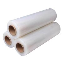 Film étirable transparent en LLDPE recyclable à haute résistance, auto-adhésif, pour l'emballage des câbles, protection des bobines de câbles électriques industriels
