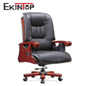   Silla Ejecutiva de Oficina en Cuero Genuino Reclinable con Ruedas para Uso en Oficina en Casa - Product Image 2