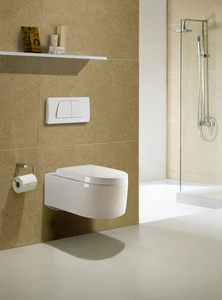 WC mural sans bride en gros, WC mural à chasse d'eau, WC mural suspendu - Product Image 4