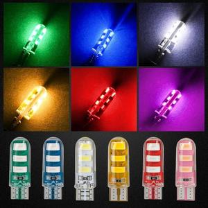หลอดไฟ LED T10 5630 สำหรับรถยนต์ 6SMD ซิลิโคน W5W แบบหยดกาว 12V ขั้วต่อขนาดเล็ก ให้แสงสว่างสูง - Product Image 4