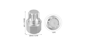 ABC1/11PT <span class=keywords><strong>chiave</strong></span> di blocco a <span class=keywords><strong>chiave</strong></span> con dado antifurto <span class=keywords><strong>per</strong></span> <span class=keywords><strong>chiave</strong></span> di rimozione della vite <span class=keywords><strong>per</strong></span> VW <span class=keywords><strong>per</strong></span> Audi - Product Image 3