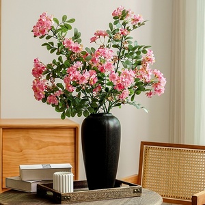 Flor Artificial Clásica de Tallo Único con 3 Ramas de Seda (Michelia/<span class=keywords><strong>Jacaranda</strong></span>/Crape Myrtle) para Boda con Aspecto de Alta Gama - Product Image 1