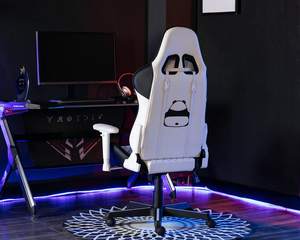 Chaise de jeu pour enfants pivotante et inclinable à dossier haut, fournisseur d'or Alibaba, en cuir blanc, Panda Hehua, siège large, <span class=keywords><strong>bureau</strong></span> de jeu - Product Image 6