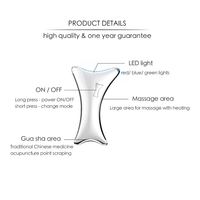 Mini masseur facial électrique chauffant à vibration avec logo personnalisé pour femmes, outil de beauté et grattoir Guasha