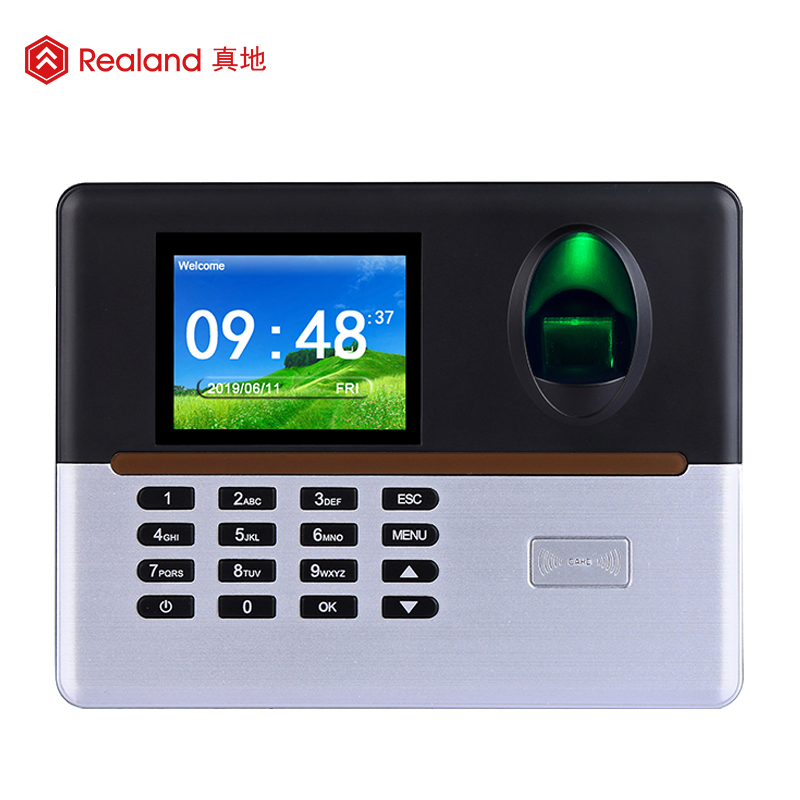 Realand A-L361 отпечатков пальцев RFID карты посещаемость времени опционально Wi-Fi резервное питание от батареек