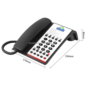 <span class=keywords><strong>Téléphone</strong></span> <span class=keywords><strong>fixe</strong></span> sans fil avec logo personnalisé <span class=keywords><strong>Téléphone</strong></span> de bureau d'hôtel à bas prix avec matériau ABS pour hôtels - Product Image 4