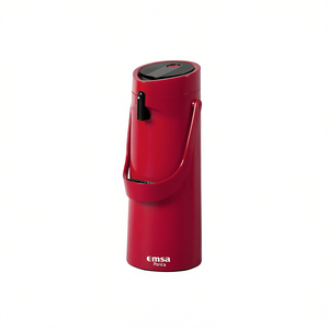 Emsa Ponza 1.9l Red <b>Pump</b> Action <b>Vacuum</b> Flask Stainless Steel Tumbler - Product Image 2