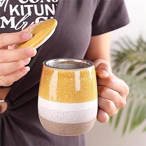 Wholesale Ceramic <b>Tea</b> <b>Mug</b> with <b>Infuser</b> and Lid Porcelain <b>Tea</b> <b>Infuser</b> Cup - Product Image 4