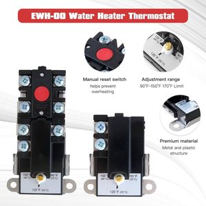Electric Water Heater <b>Thermostat</b> EWH-00 Upper Lower Non Simultaneous 120V 480V Household Use - Product Image 2
