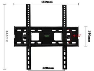 Support <span class=keywords><strong>TV</strong></span> inclinable en acier laminé à froid Kelmy avec inclinaison de 15°, VESA 400x400 mm, certifié CE pour téléviseurs de 23 pouces - Product Image 2