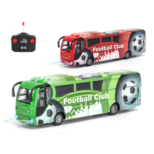 QS Wholesale Kids Gift Football <span class=keywords><strong>Club</strong></span> City Theme R/C Vehicle Toys Plastic Multi Remote Control Model Bus Set Toys With Light - Product Image 1