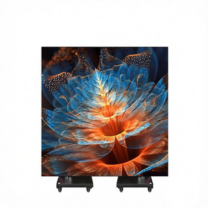 Floor Standing Tri-Fold GOB <b>LED</b> <b>Mirror</b> Poster Screen Aluminum <b>LED</b> Display With SDK For Shopping Mall Indoor Decoration - Product Image 1